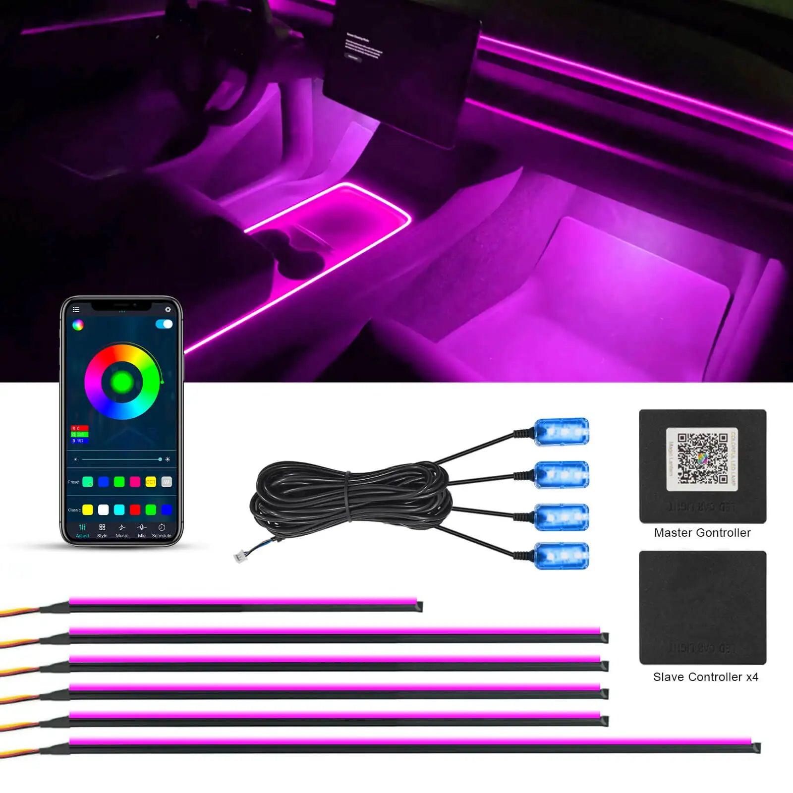 LumiGlow™ Car Ambient LED Lights